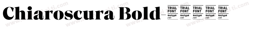 Chiaroscura Bold字体转换